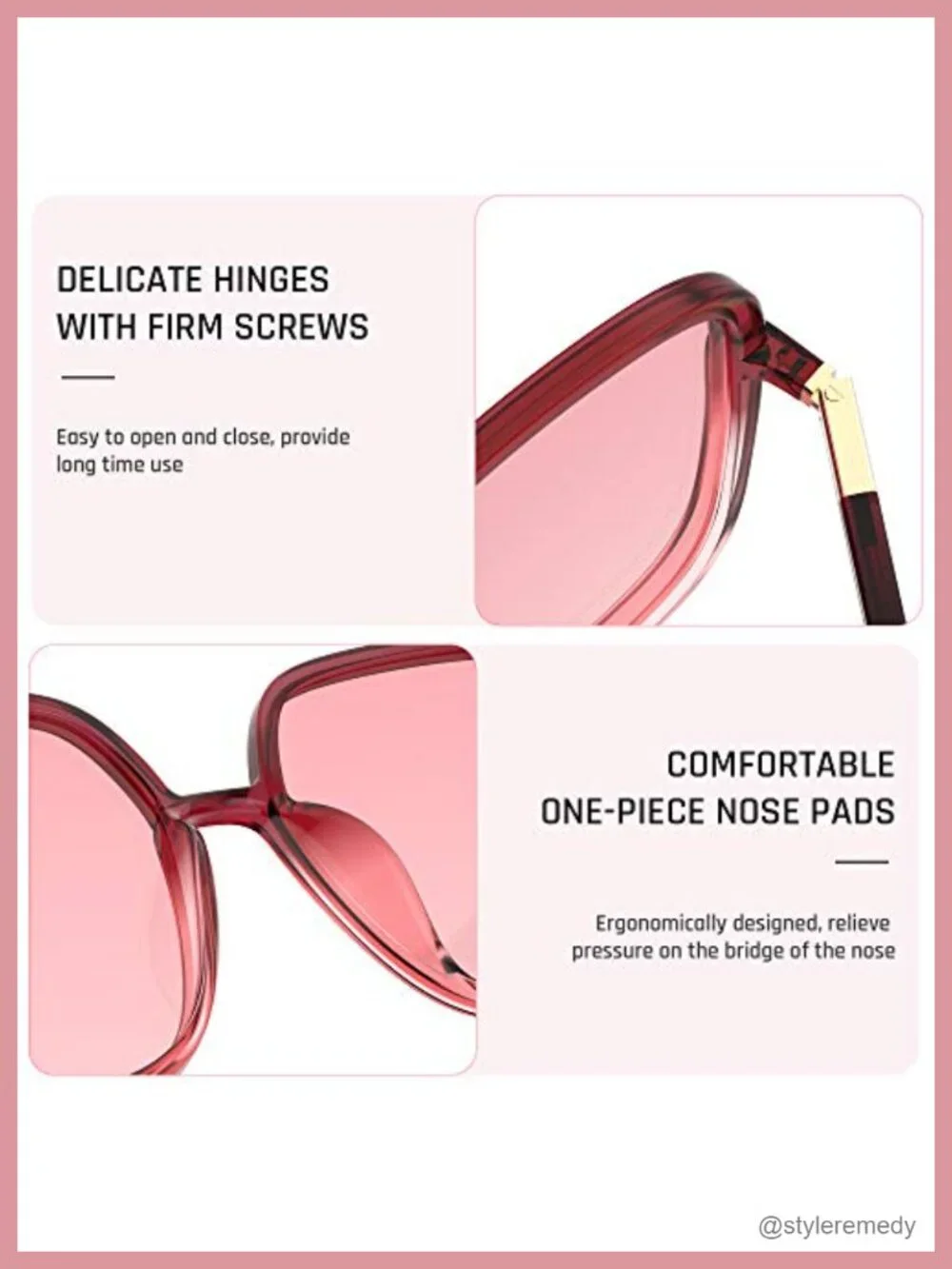Oversized Square Polarized UV400 Sunglasses for Beach